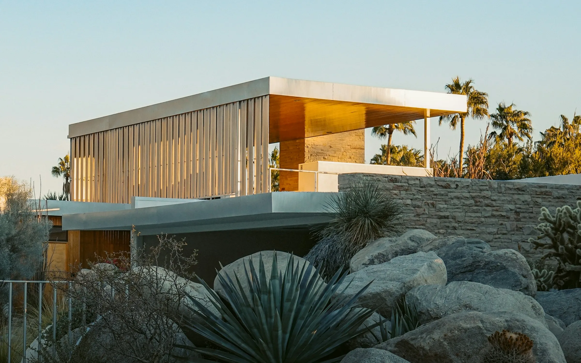 Just listed — a dusk-lit modern home in La Jolla