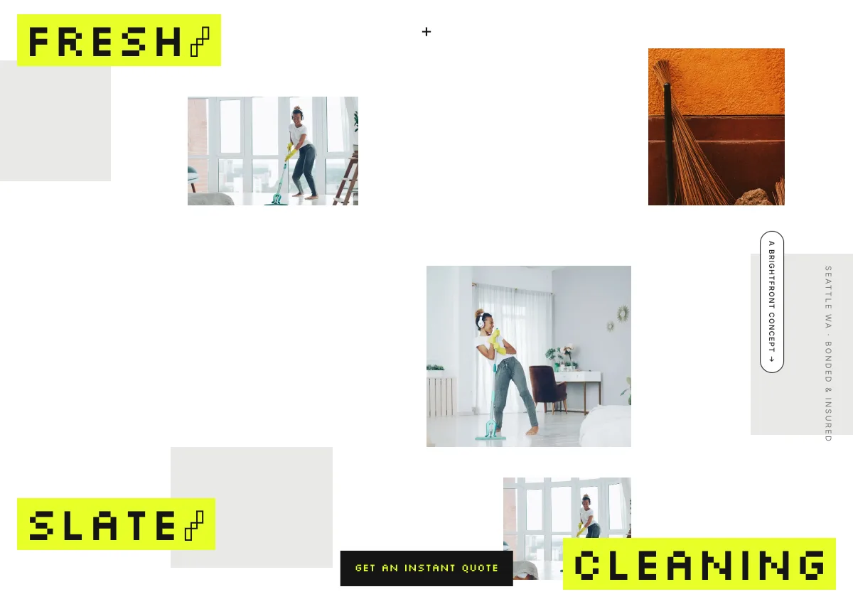Fresh Slate Cleaning — cleaning service website concept by BrightFront